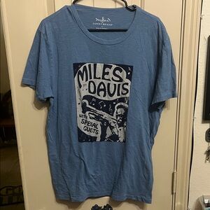 Lucky Brand Miles Davis "Special Guests" Graphic Tee - Blue L